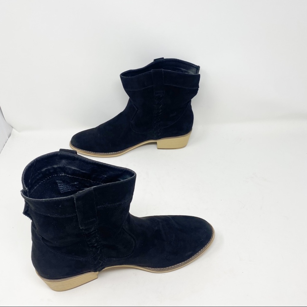 💋3/$20💋 Shoe Dazzle Black Heeled Ankle Boots - Picture 7 of 9